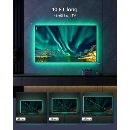 Govee - SMART RGB LED pozadinsko osvetljenje za TV 46-60