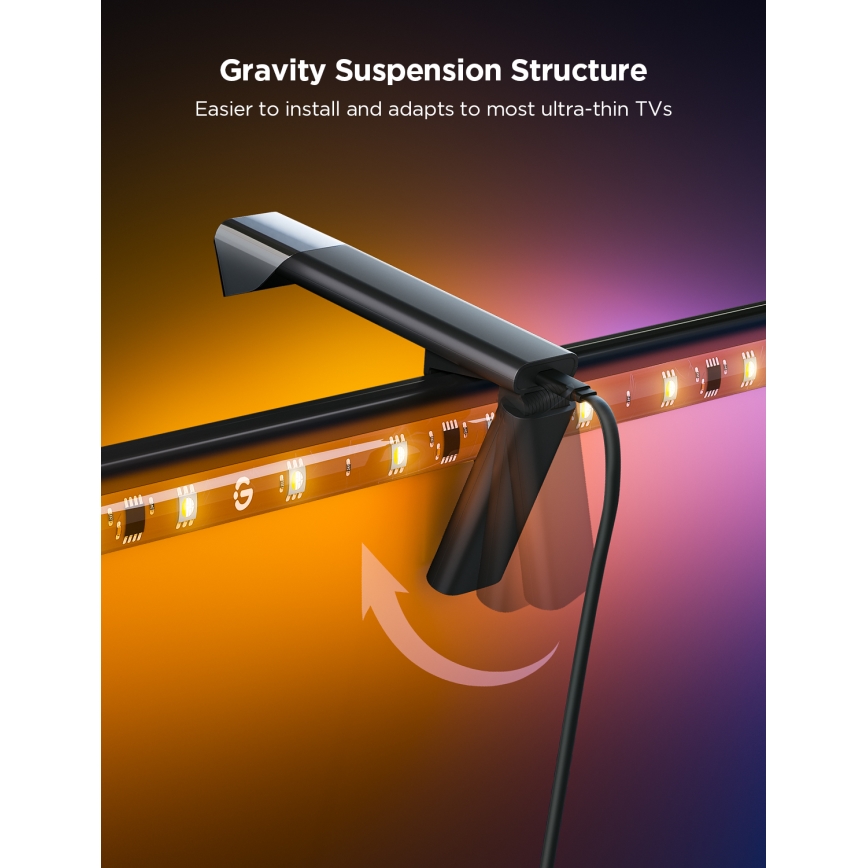 Govee - TV Backlight 3 Lite za TV 40-50 SMART LED pozadinsko osvetljenje RGBICW Wi-Fi IP67 + daljinski upravljač