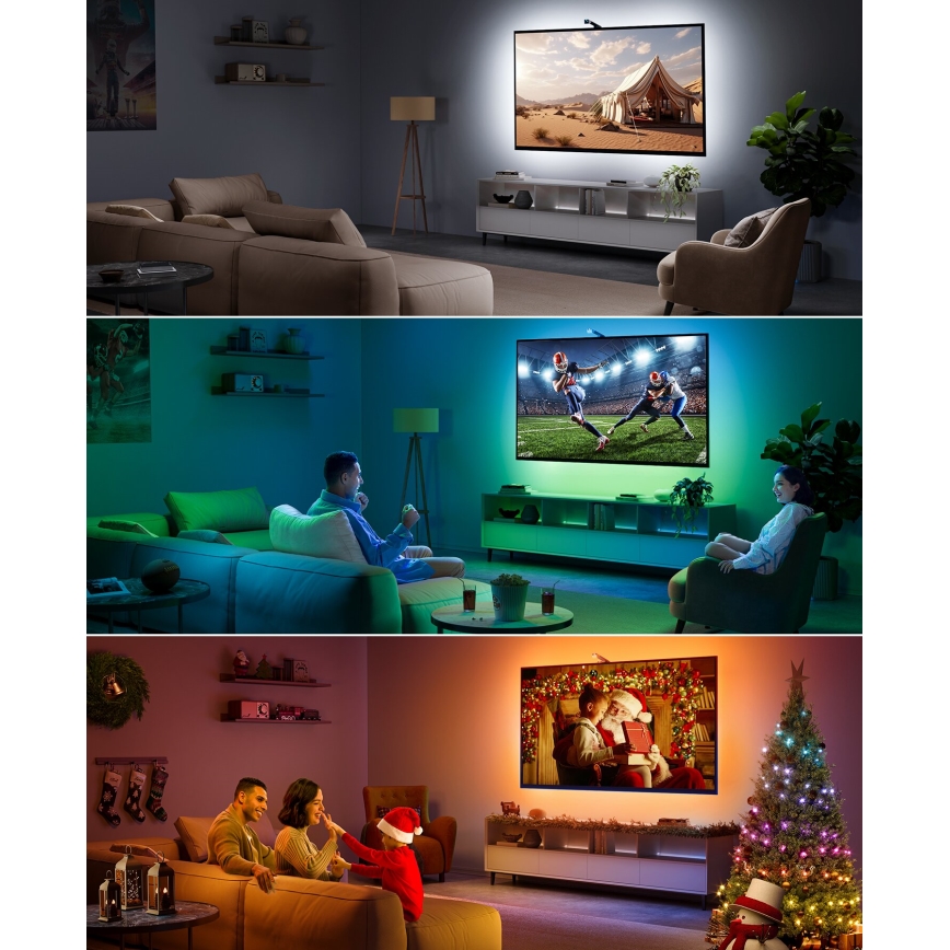 Govee - TV Backlight 3 Lite za TV 40-50 SMART LED pozadinsko osvetljenje RGBICW Wi-Fi IP67 + daljinski upravljač