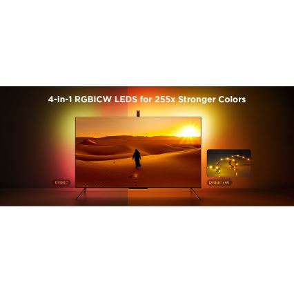 Govee - TV Backlight 3 Lite za TV 75-85 SMART LED pozadinsko osvetljenje RGBICW Wi-Fi IP67