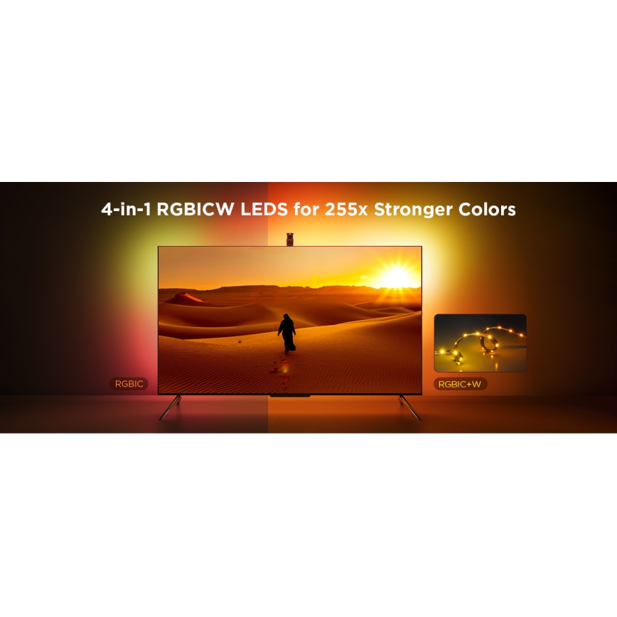 Govee - TV Backlight 3 Lite za TV 75-85 SMART LED pozadinsko osvetljenje RGBICW Wi-Fi IP67