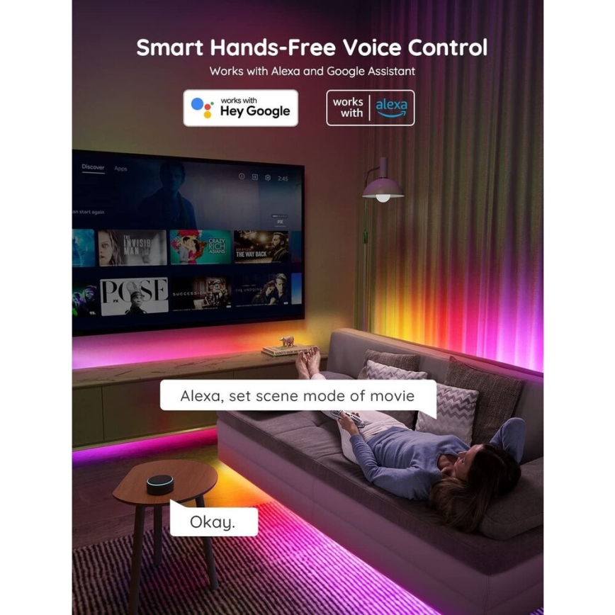 Govee - Wi-Fi RGBIC PRO pametna LED traka 10 m