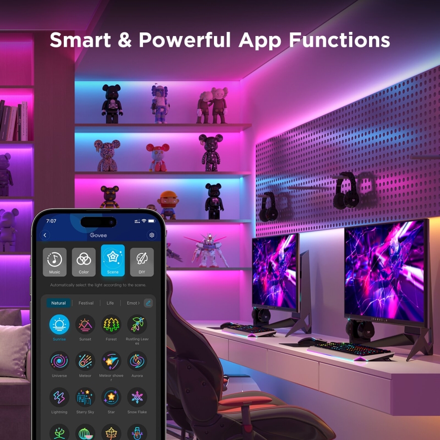 Govee - Wi-Fi RGBICW Smart PRO LED traka 10m MATTER - izuzetno otporna