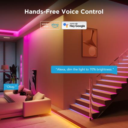 Govee - Wi-Fi RGBICW Smart PRO LED traka 5m MATTER  - izuzetno izdržljiva
