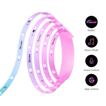 Govee - Wi-Fi RGBICW Smart PRO LED traka 5m MATTER  - izuzetno izdržljiva