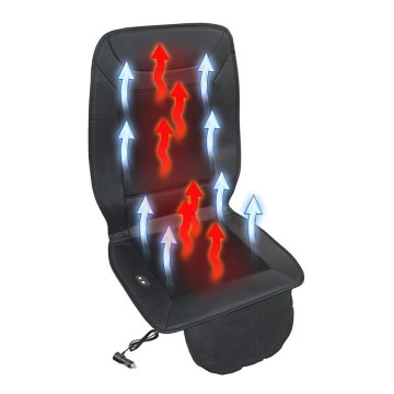Grejana navlaka za sedište sa ventilacijom 18W/12V crna