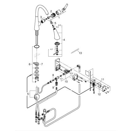 GROHE 30219002 - Elektronska slavina za sudoperu ZEDRA TOUCH sjajni hrom