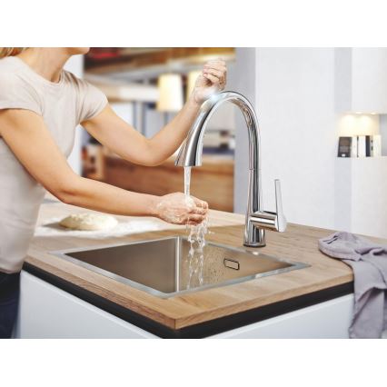 GROHE 30219002 - Elektronska slavina za sudoperu ZEDRA TOUCH sjajni hrom