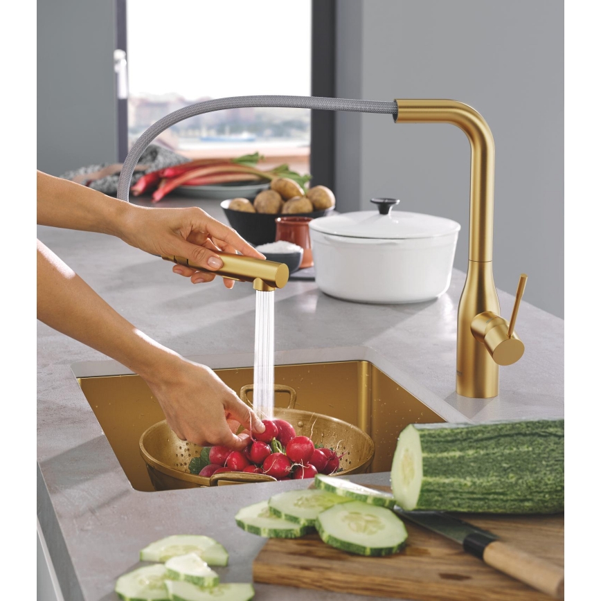 GROHE 30270GN0 - Slavina za sudoperu ESSENCE zlatna