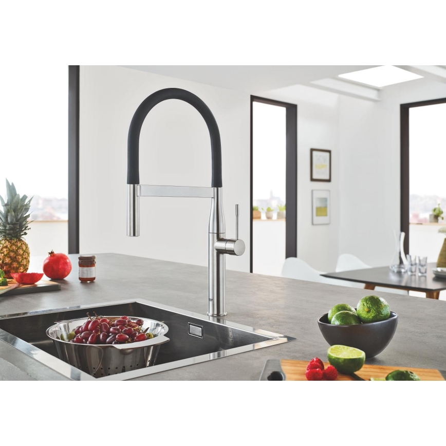 GROHE 30294DC0 - Sudoperna baterija ESSENCE, nerđajući čelik