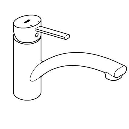 GROHE 30358000 - Slavina za sudoperu SWIFT 227 mm, sjajni hrom