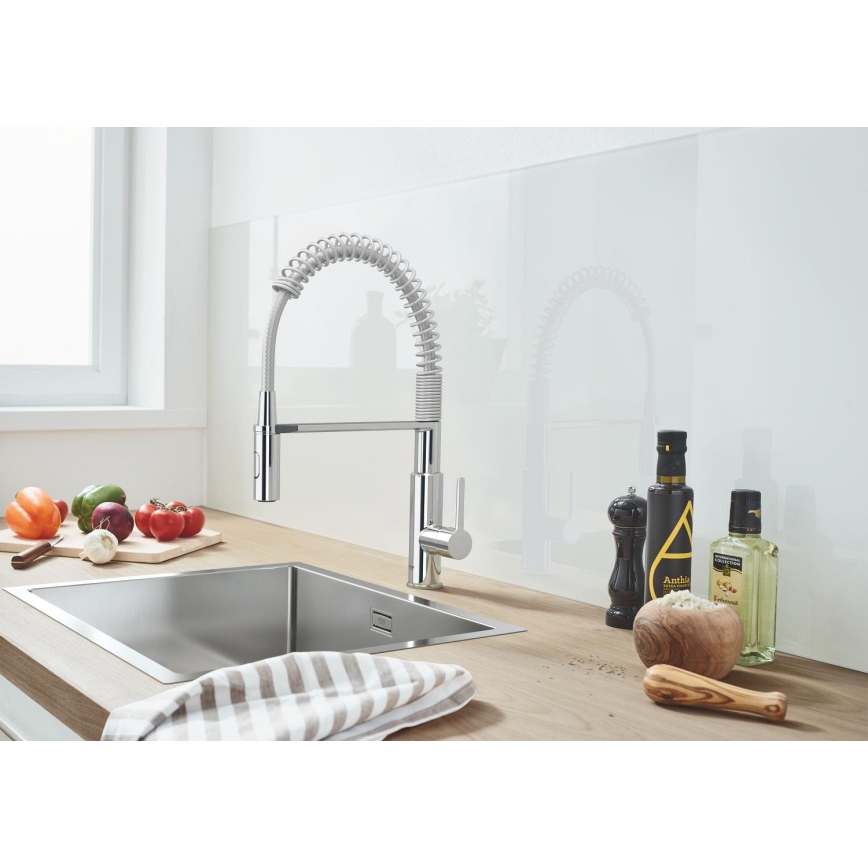 GROHE 30361000 - Kuhinjska baterija GET 455 mm sjajni hrom