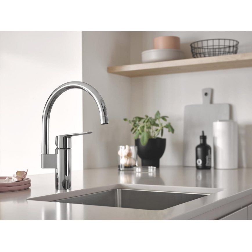 GROHE 30469000 - Kuhinjska slavina START, visok izljev, sjajni hrom