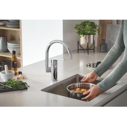 GROHE 30469000 - Kuhinjska slavina START, visok izljev, sjajni hrom