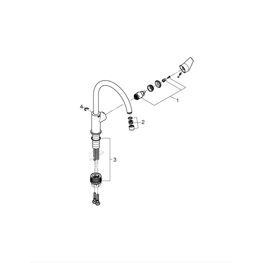 GROHE 30529001 - Kuhinjska slavina START EDGE sjajni hrom