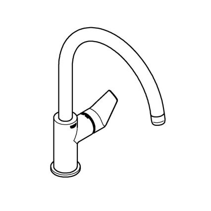 GROHE 30529001 - Kuhinjska slavina START EDGE sjajni hrom