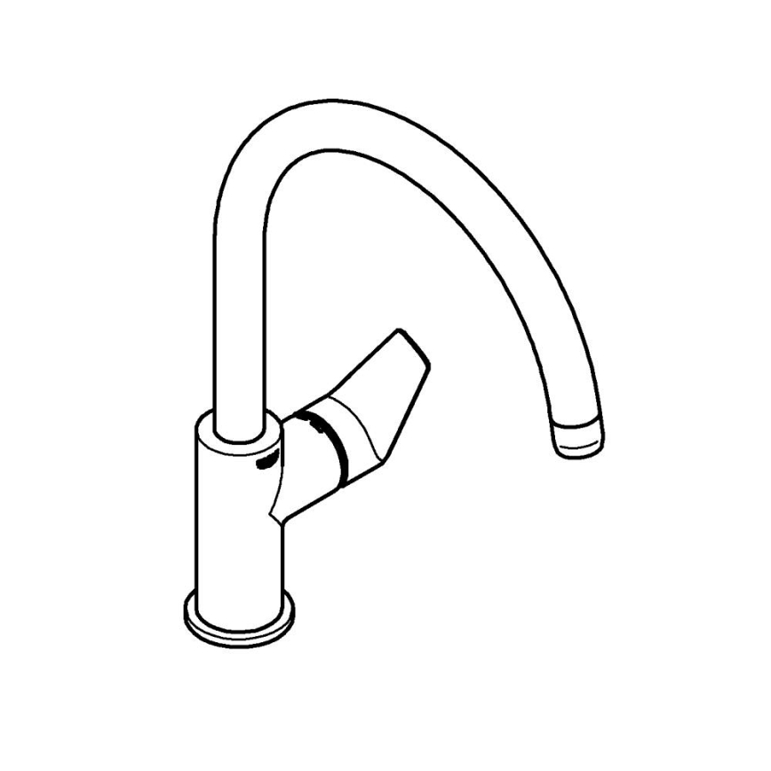 GROHE 30529001 - Kuhinjska slavina START EDGE sjajni hrom