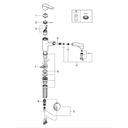 GROHE 305312431 - Kuhinjska slavina START crna