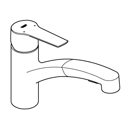 GROHE 305312431 - Kuhinjska slavina START crna