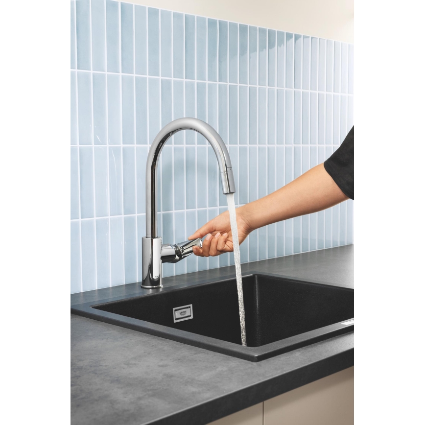 GROHE 30551000 - Kuhinjska slavina START EDGE 357 mm, sjajni hrom