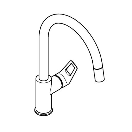GROHE 30556000 - Slavina za sudoperu START LOOP 357 mm sjajni hrom