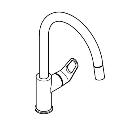 GROHE 30569000 - Slavina za sudoperu START FLOW 357 mm, sjajni hrom