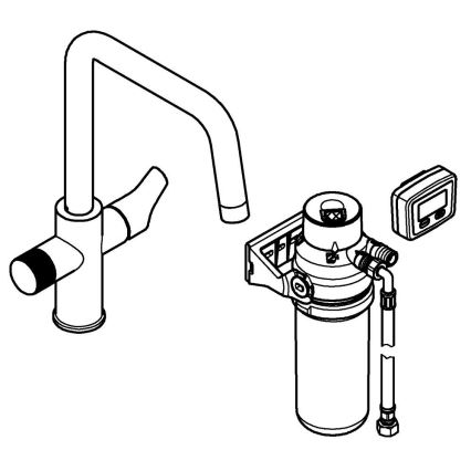 GROHE 30596000 - Kuhinjska slavina BLUE PURE sa funkcijom filtriranja, sjajni hrom