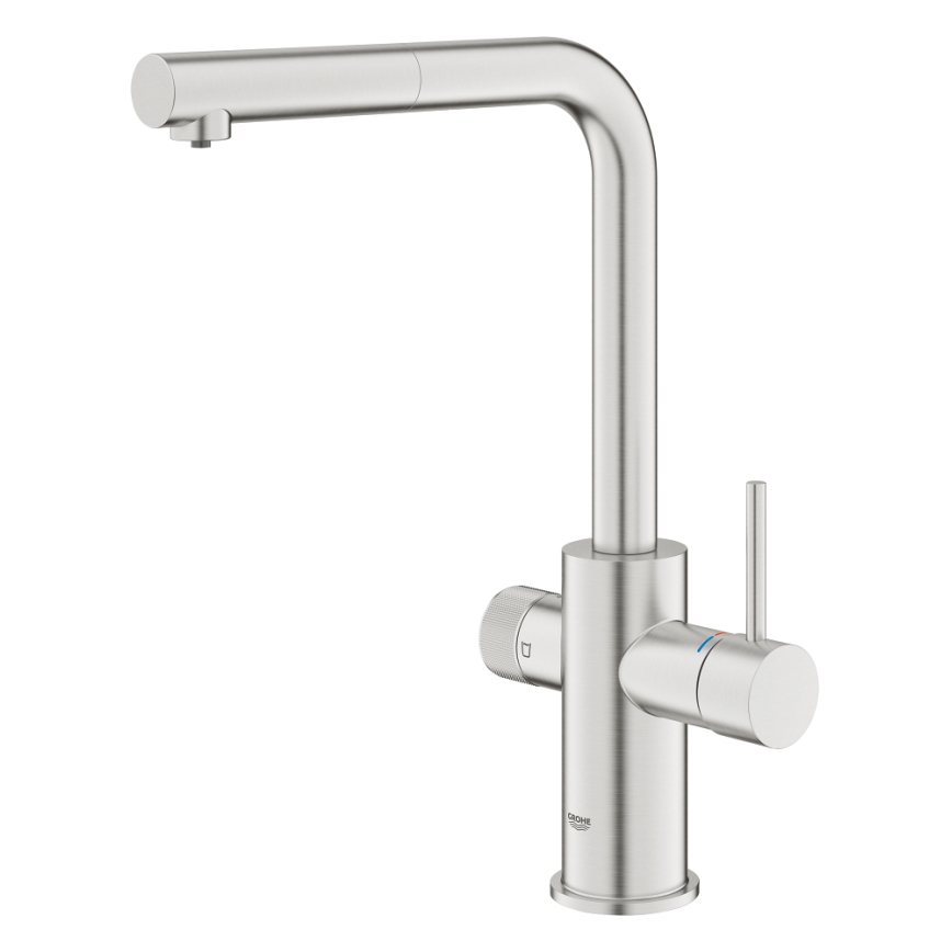 GROHE 30601DC0 - Kuhinjska baterija BLUE PURE sa izvlačivom mlaznicom, inox