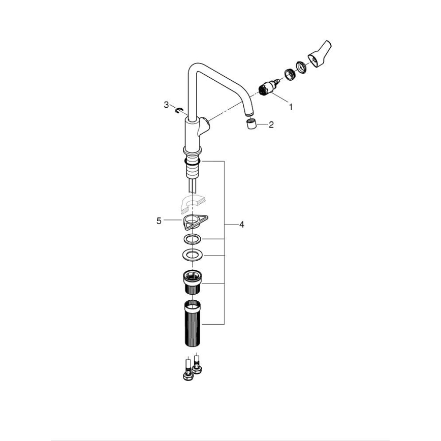 GROHE 30630000 - Kuhinjska baterija START 311 mm, polirani hrom