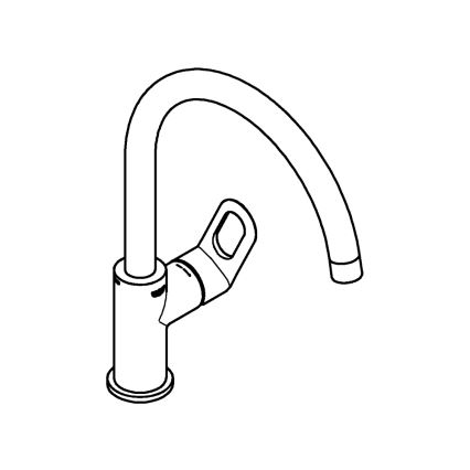 GROHE 31368000 - Slavina za sudoperu BAULOOP 332 mm sjajni hrom