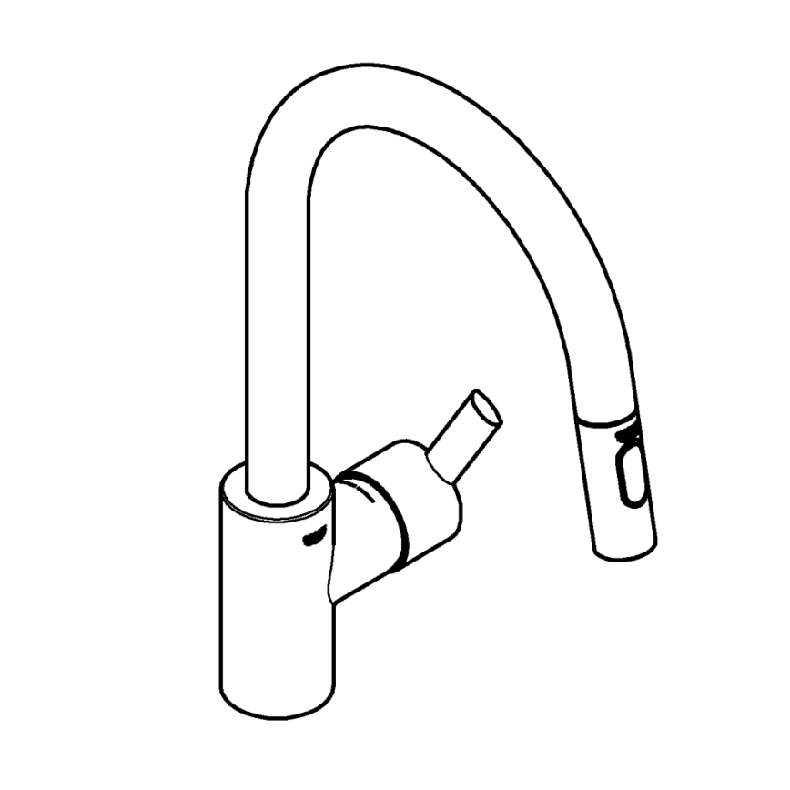 GROHE 31486DC1 - Baterija za sudoperu FEEL, nerđajući čelik