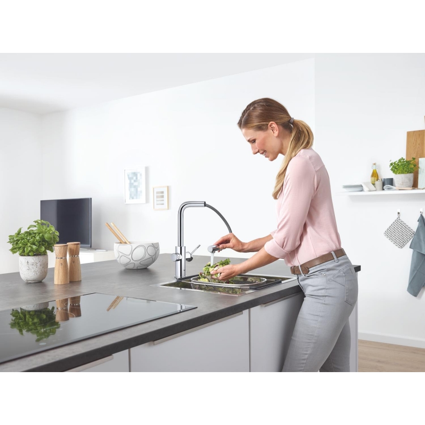 GROHE 31539000 - Slavina za sudoperu BLUE HOME, L-izliv, sjajni hrom