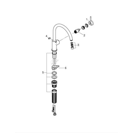 GROHE 31553001 - Baterija za sudoperu START CLASSIC sjajni hrom