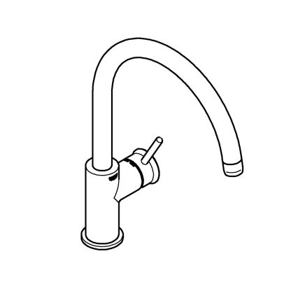 GROHE 31553001 - Baterija za sudoperu START CLASSIC sjajni hrom