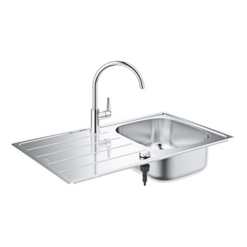 GROHE 31562SD1 - Set sudopere i slavine BAU 860 x 500 mm, nerđajući čelik