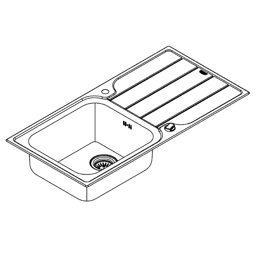 GROHE 31563SD1 - Sudoper K500 1000 × 500 mm od nehrđajućeg čelika