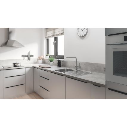 GROHE 31573SD1 - Set kuhinjskog sudopera K500 sa ocedkom i kuhinjskom baterijom A, 86×50 cm, od nerđajućeg čelika