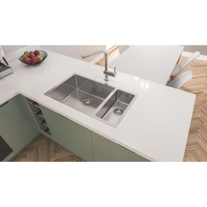 GROHE 31573SD1 - Set kuhinjskog sudopera K500 sa ocedkom i kuhinjskom baterijom A, 86×50 cm, od nerđajućeg čelika
