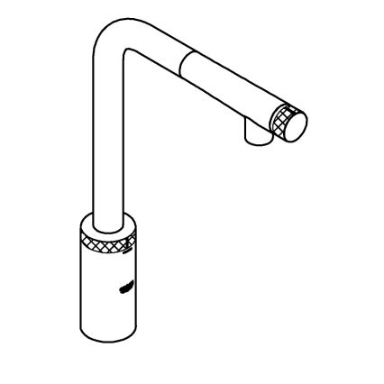 GROHE 31613000 - Kuhinjska baterija A SmartControl 314 mm sjajni hrom