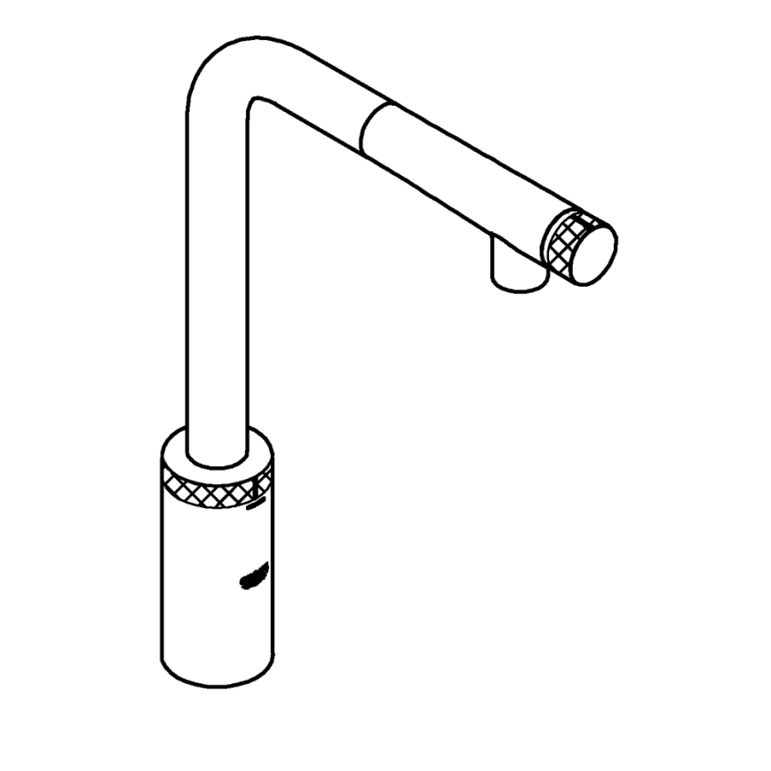 GROHE 31613DC0 - Kuhinjska baterija A SmartControl, nerđajući čelik