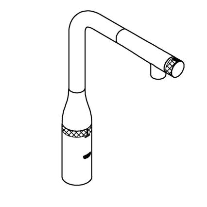 GROHE 31615000 - Kuhinjska baterija ESSENCE SMARTCONTROL 366 mm sjajni hrom