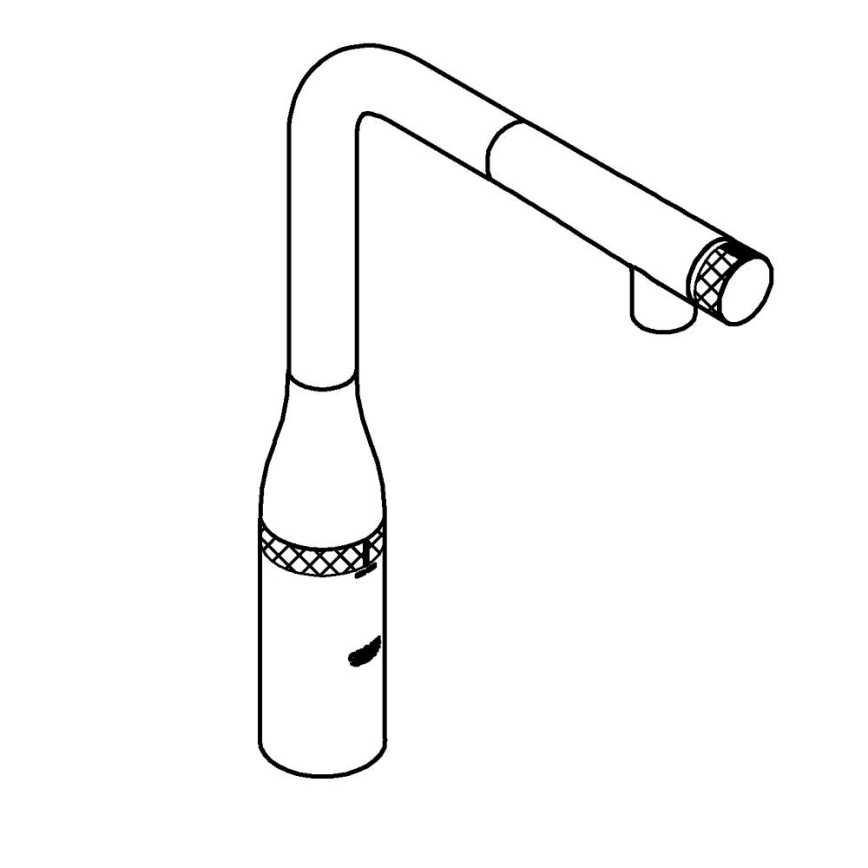 GROHE 31615000 - Kuhinjska baterija ESSENCE SMARTCONTROL 366 mm sjajni hrom