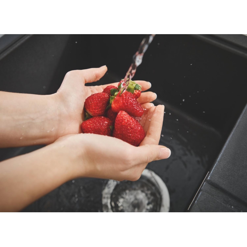 GROHE 31639AP0 - kompozitni crni sudoper K400 780 × 500 mm