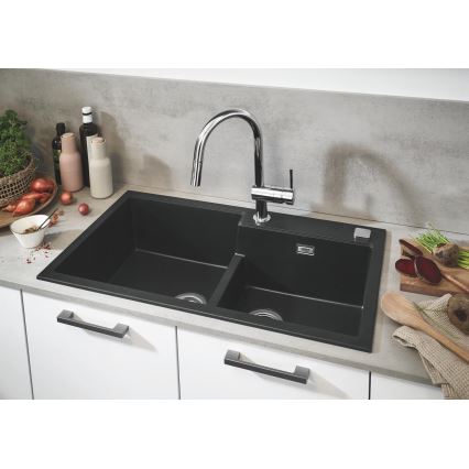 GROHE 31649AP0 - Kompozitni sudoper K500 860 × 500 mm crna