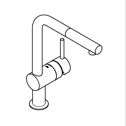 GROHE 32168000 - Baterija za sudoperu A, sjajni hrom