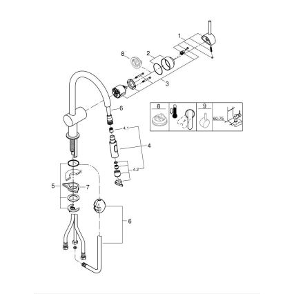 GROHE 32321002 - Baterija za sudoperu A, sjajni hrom