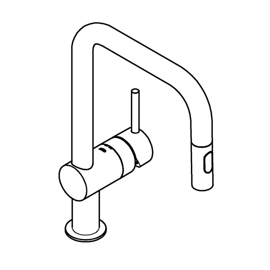 GROHE 32322002 - Slavina za sudoperu A, sjajni hrom