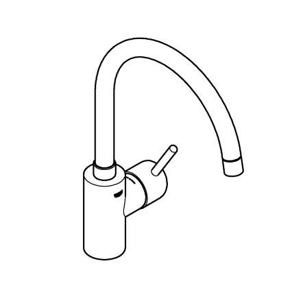GROHE 32661003 - Kuhinjska baterija CONCETTO, sjajni hrom