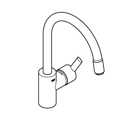 GROHE 32671002 - Baterija za sudoperu FEEL sjajni hrom