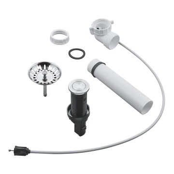GROHE 40986SD0 - Komplet za odvod za kuhinjske sudopere, Ø 35 mm, od nerđajućeg čelika